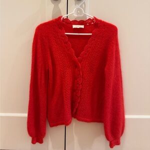 Sezane - Angie Cardigan in Red